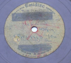 I Believed You -- Label des ersten Ravens-Acetates